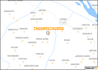 map of Zhuwangzhuang