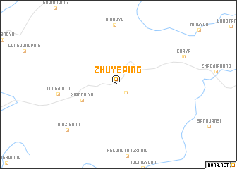 map of Zhuyeping