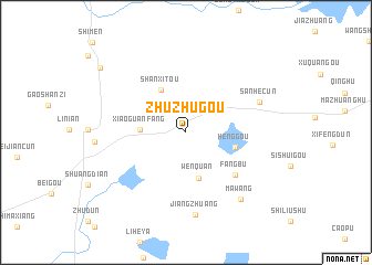 map of Zhuzhugou