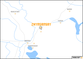 map of Zhyrgansay