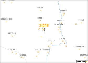 map of Ziane
