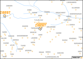 map of Ziārat