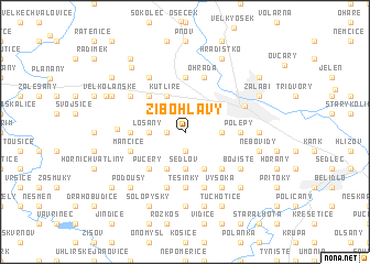 map of Zibohlavy