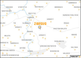 map of Zibrovo