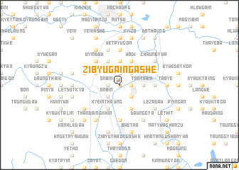 map of Zibyugaing Ashe
