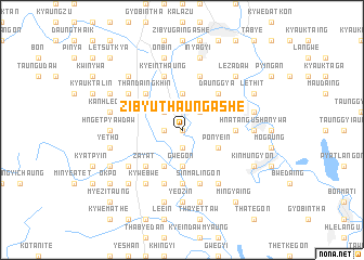 map of Zibyuthaung Ashe