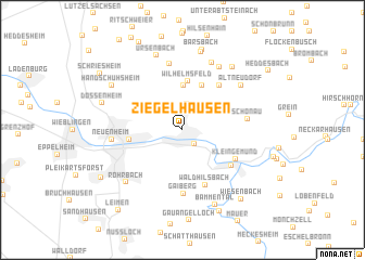 map of Ziegelhausen