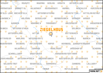 map of Ziegelhaus