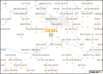 map of Ziegel