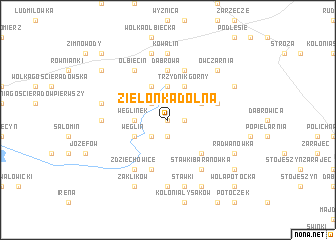 map of Zielonka Dolna