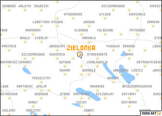 map of Zielonka