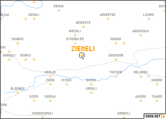 map of Ziemeļi