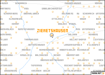 map of Ziemetshausen