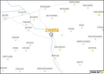 map of Zihong