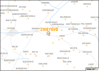 map of Zikeyevo