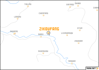 map of Zikoufang