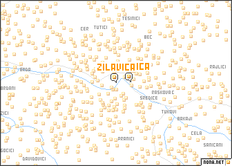 map of Žilavica