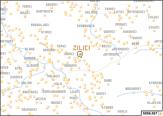 map of Žilići
