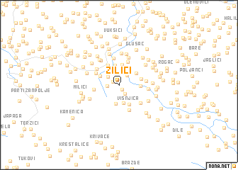 map of Zilići