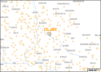 map of Žiljak