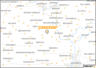 map of Zimmerhof