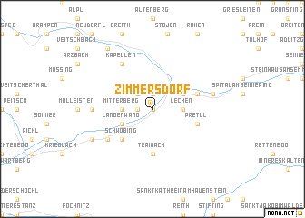 map of Zimmersdorf