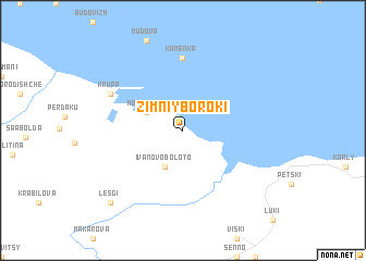 map of Zimniy-Boroki
