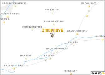 map of Zimovnoye