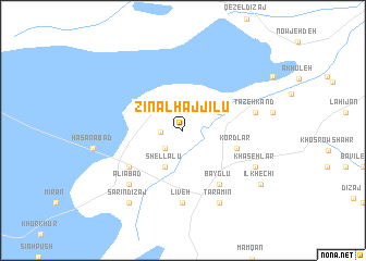map of Zīn al Ḩājjīlū