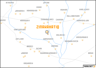 map of Zināwah ‘Atīq