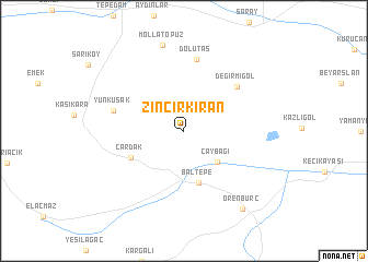 map of Zincirkıran