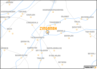 map of Zindānah