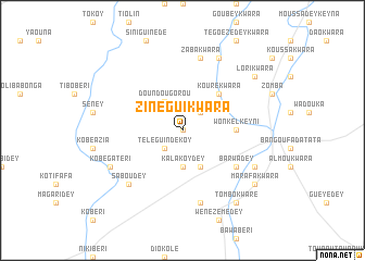 map of Zinegui Kwara