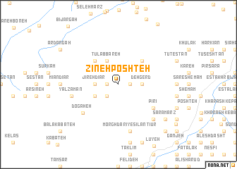 map of Zīneh Poshteh