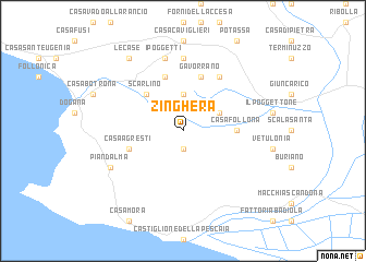 map of Zinghera