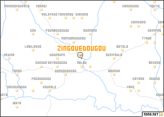 map of Zingouédougou