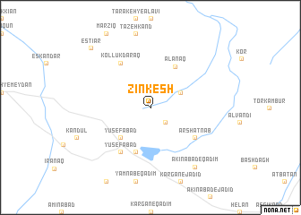 map of Zīn Kesh