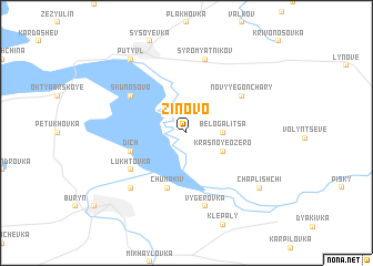 map of Zinovo