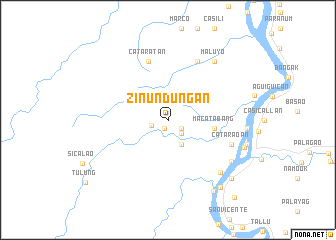 map of Zinundungan