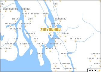 map of Zinyawmaw