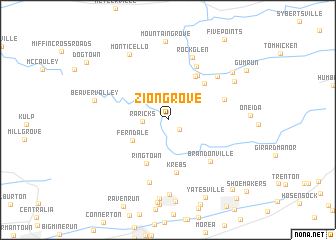 map of Zion Grove