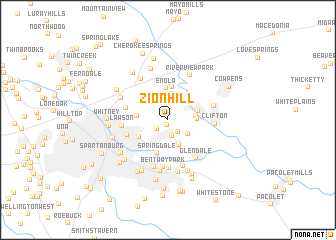 map of Zion Hill