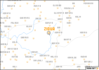 map of Zioua