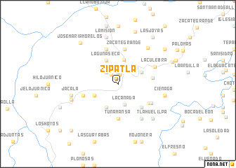 map of Zipatla