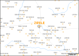 map of Zipélé