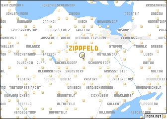 map of Zippfeld