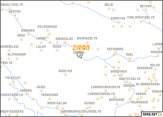 map of Zīrān