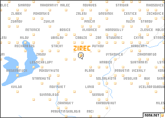 map of Žírec