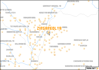map of Zīr Gar-e ‘Olyā