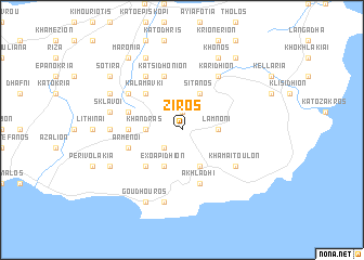 map of Zíros